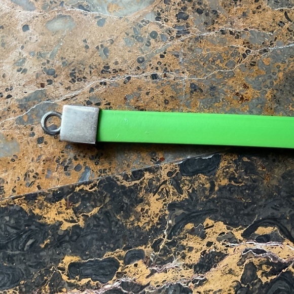 Sterling Silver 925 Mother Of Pearl Inlay Design silicone band unisex bracelet - Picture 6 of 11